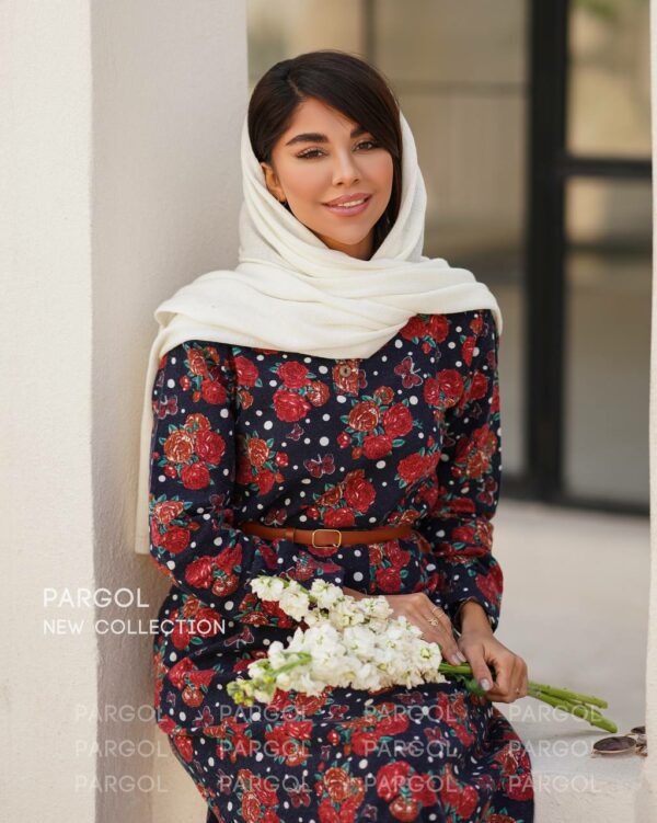 پیراهن یاقوت سورمه ای