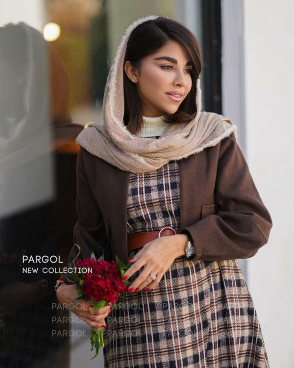 دوتکه پونه قهوه ای کرم