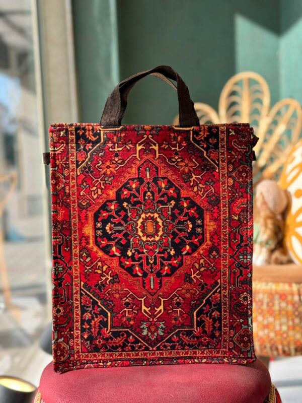 ساک دستی سرو سنتی قرمز مشکی