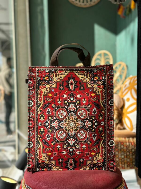 ساک دستی سرو سنتی قرمز زرد