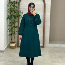 پیراهن جانا کبریتی سبز کله غازی