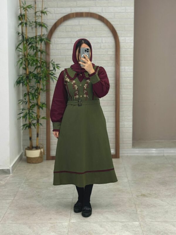 شومیز سارافون آرنیا زرشکی یشمی