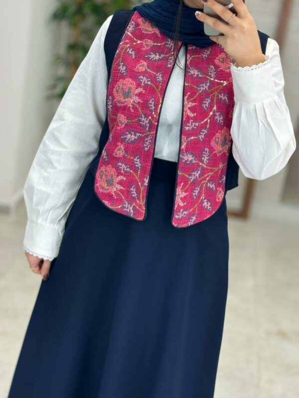 سه تیکه دیبا سورمه ای