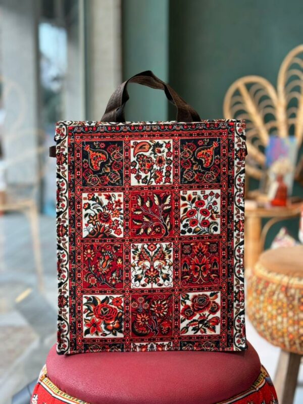 ساک دستی سرو سنتی چهل تیکه قرمز