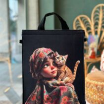 ساک دستی سرو دخترو گربه