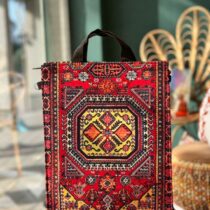 ساک دستی سرو سنتی قرمز زرد