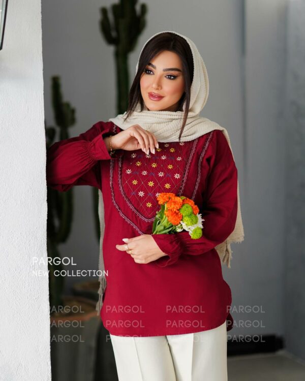 شومیز بانو زرشکی