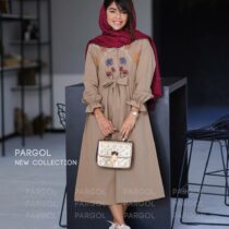 پیراهن نینا نسکافه ای