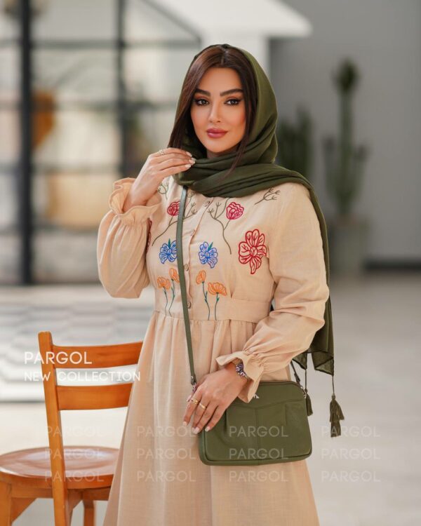پیراهن نینا نخودی