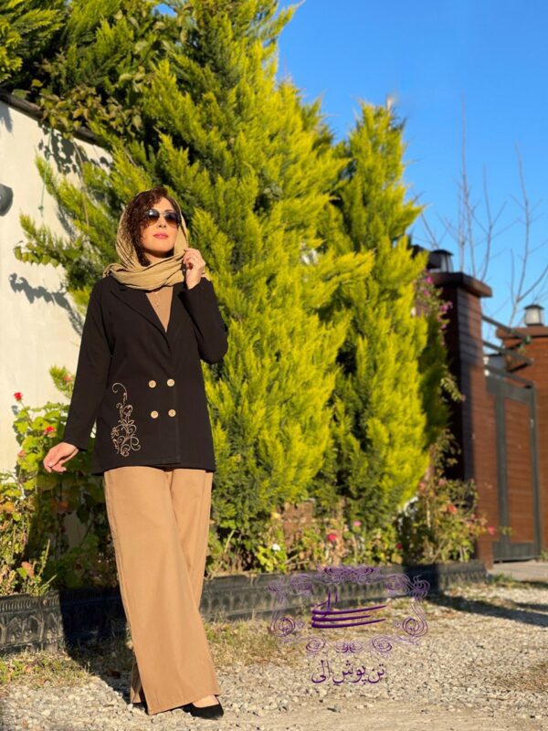 ست سه تیکه لونا مشکی نسکافه ای