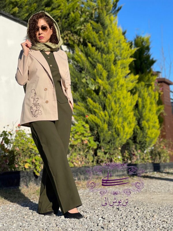 ست سه تیکه لونا استخونی یشمی