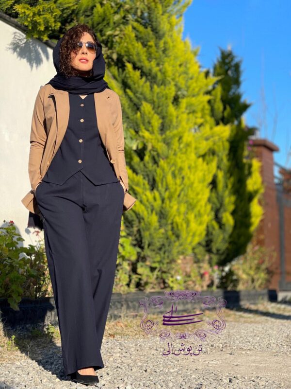 ست سه تیکه لونا نسکافه ای سورمه ای