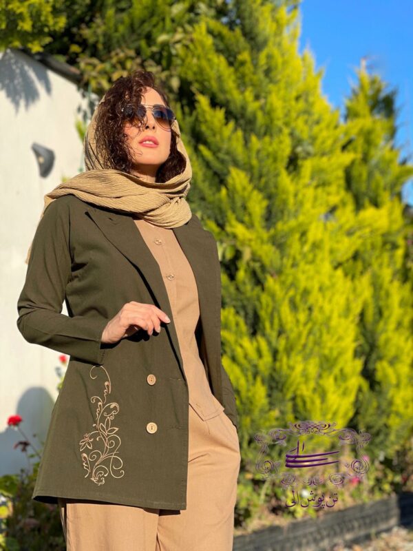 ست سه تیکه لونا یشمی نسکافه ای