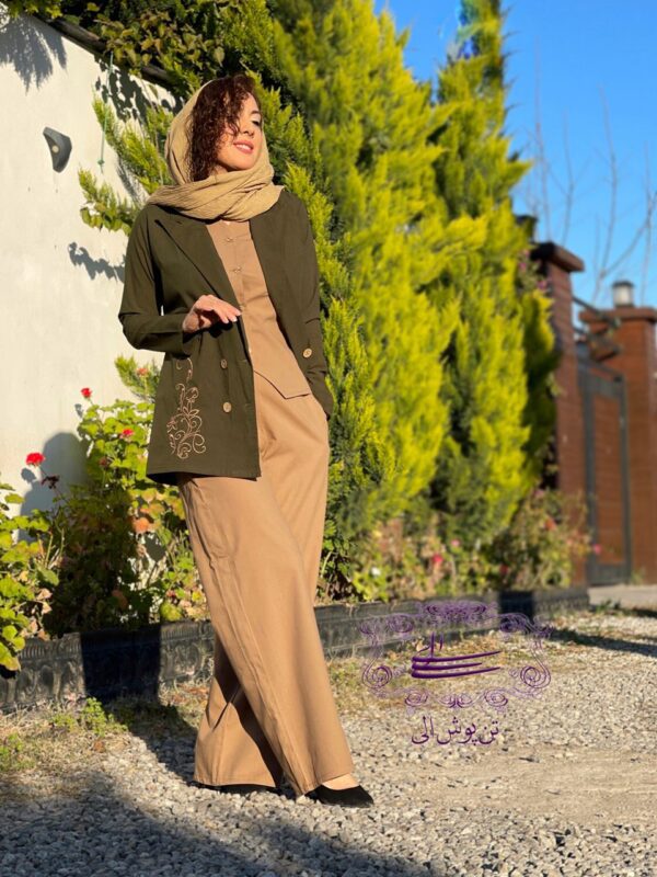 ست سه تیکه لونا یشمی نسکافه ای