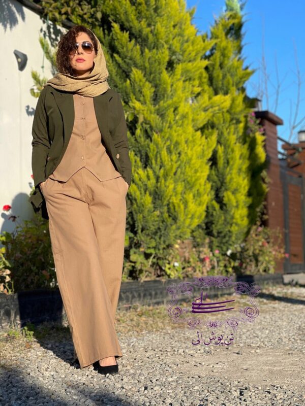 ست سه تیکه لونا یشمی نسکافه ای