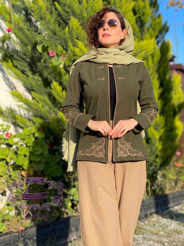 کت و شلوار آرشیدا یشمی نسکافه ای