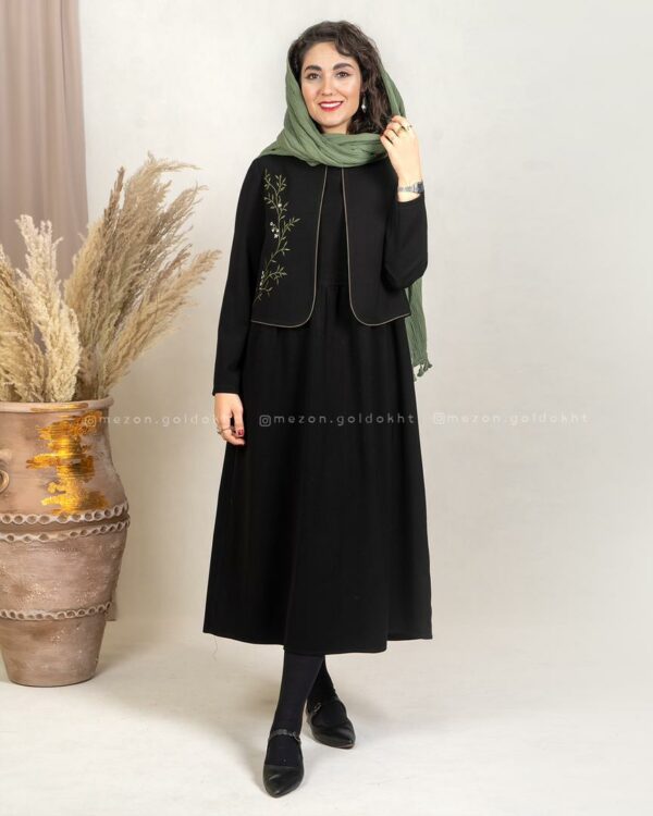 کت سارافون ابریشم مشکی