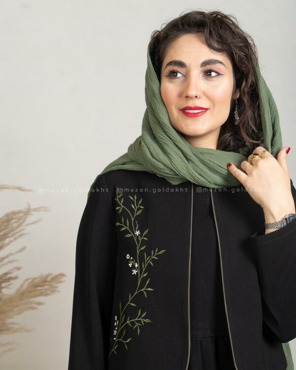 کت سارافون ابریشم مشکی