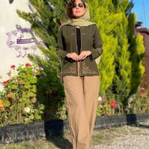 کت و شلوار آرشیدا یشمی نسکافه ای