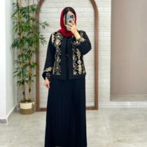 کت دامن پلیسه مشکی