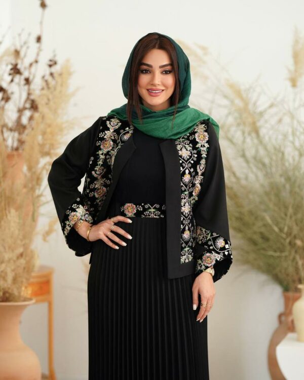 کت دامن پلیسه مشکی