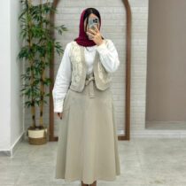 ست جلیقه دامن رونیا کرم