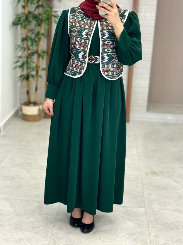 پیراهن جلیقه روشنک کله غازی