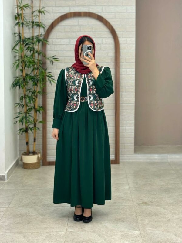 پیراهن جلیقه روشنک کله غازی