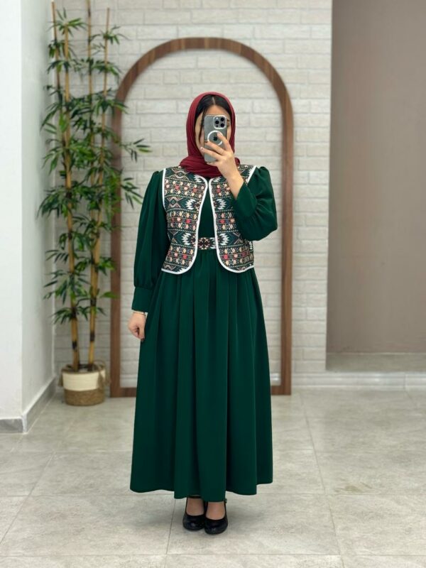 پیراهن جلیقه روشنک کله غازی