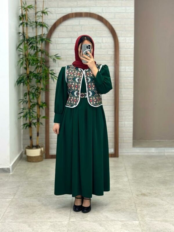 پیراهن جلیقه روشنک کله غازی