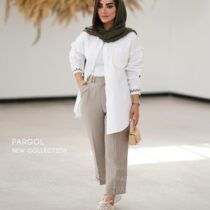 مانتو بوهمین سبز ارتشی