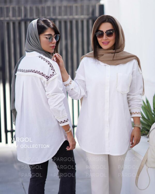 شومیز بوهمین قهوه ای