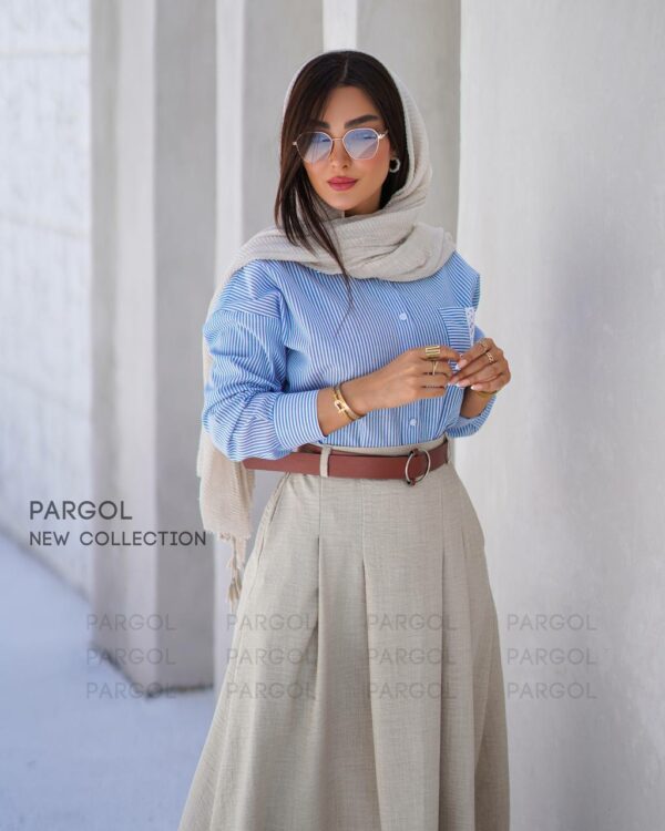 ست شومیز دامن دریا کرم