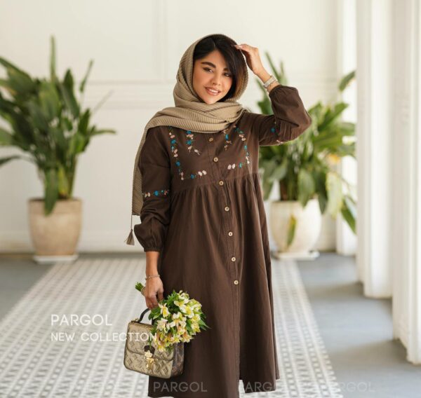 پیراهن شیلا شکلاتی