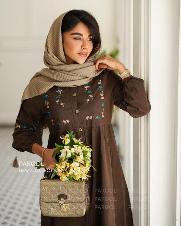 پیراهن شیلا شکلاتی