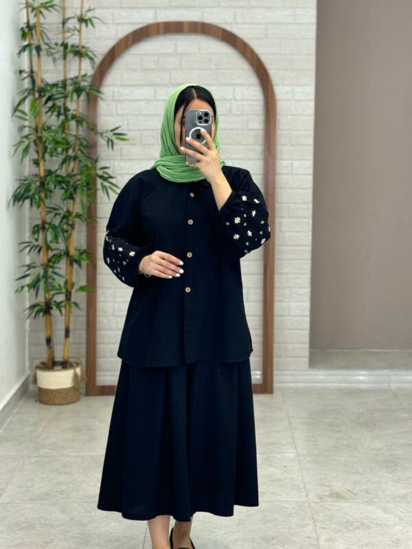 مانتو بابونه مشکی