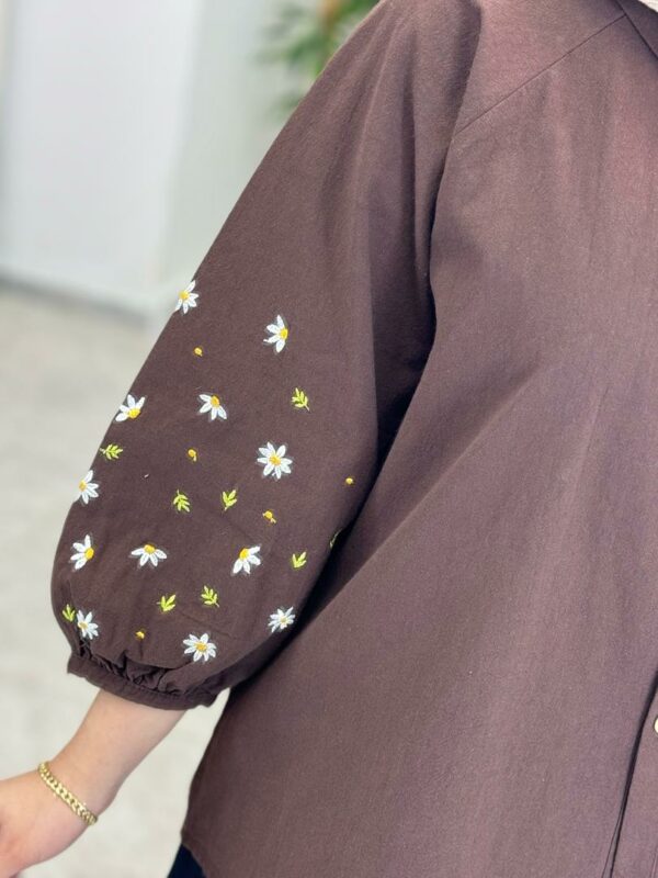 مانتو بابونه قهوه ای