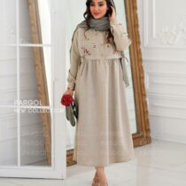 پیراهن ماریا خاکی سدری