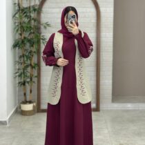 ست دلسا نسکافه ای زرشکی
