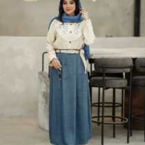ست شومیز دامن نازنین آبی