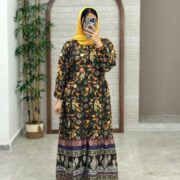 پیراهن صحرا سبز تیره