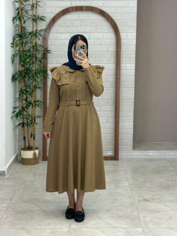 پیراهن دلماه نسکافه ای
