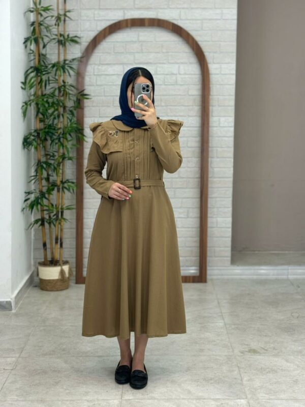پیراهن دلماه نسکافه ای