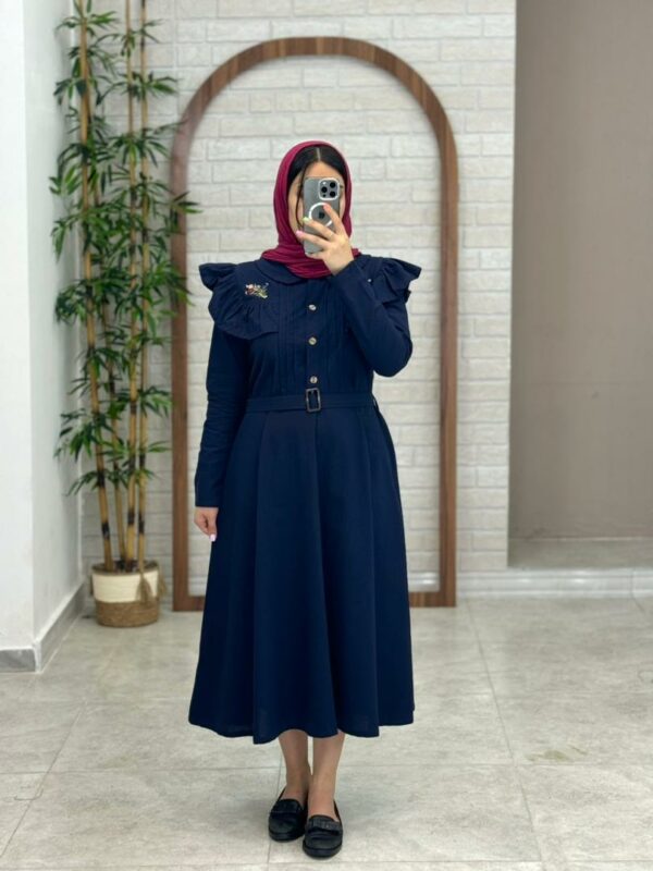 پیراهن دلماه سورمه ای