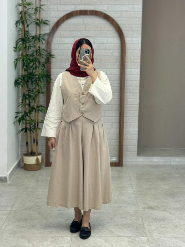ست سه تیکه رز کرم نسکافه ای
