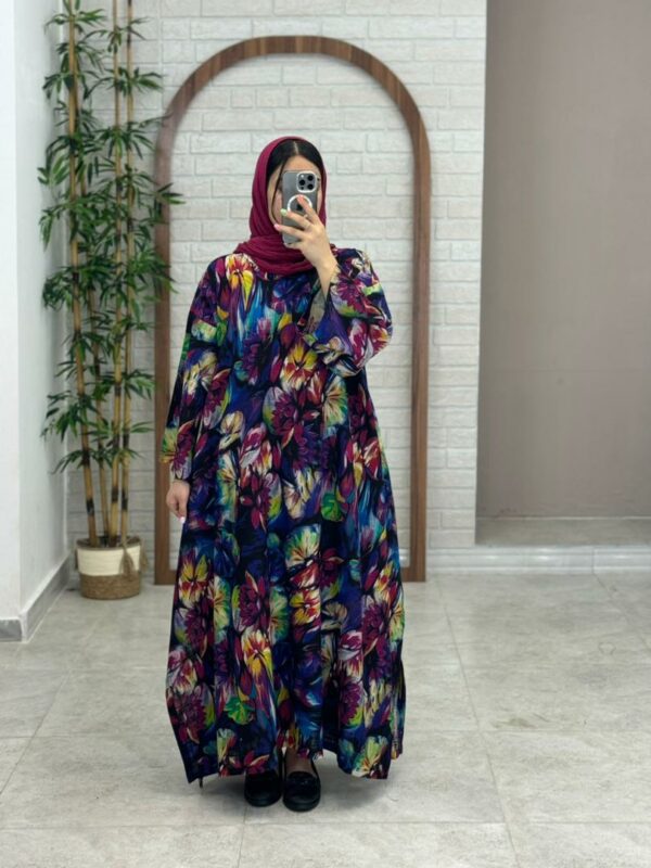 پیراهن پانچ بلوط مشکی آبرنگی