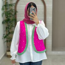 جلیقه هندی سرخابی