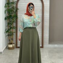 دامن سارگل زیتونی