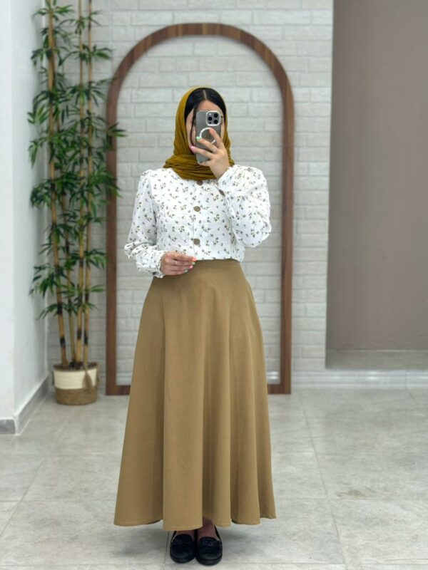 دامن سارگل نسکافه ای