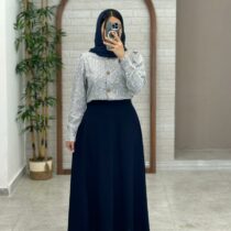 دامن سارگل سورمه ای